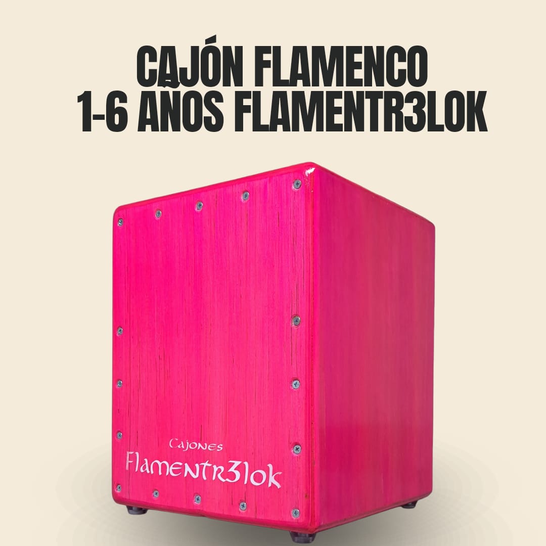 Cajón Flamenco niños de 1 a 6 años Flamentr3lok